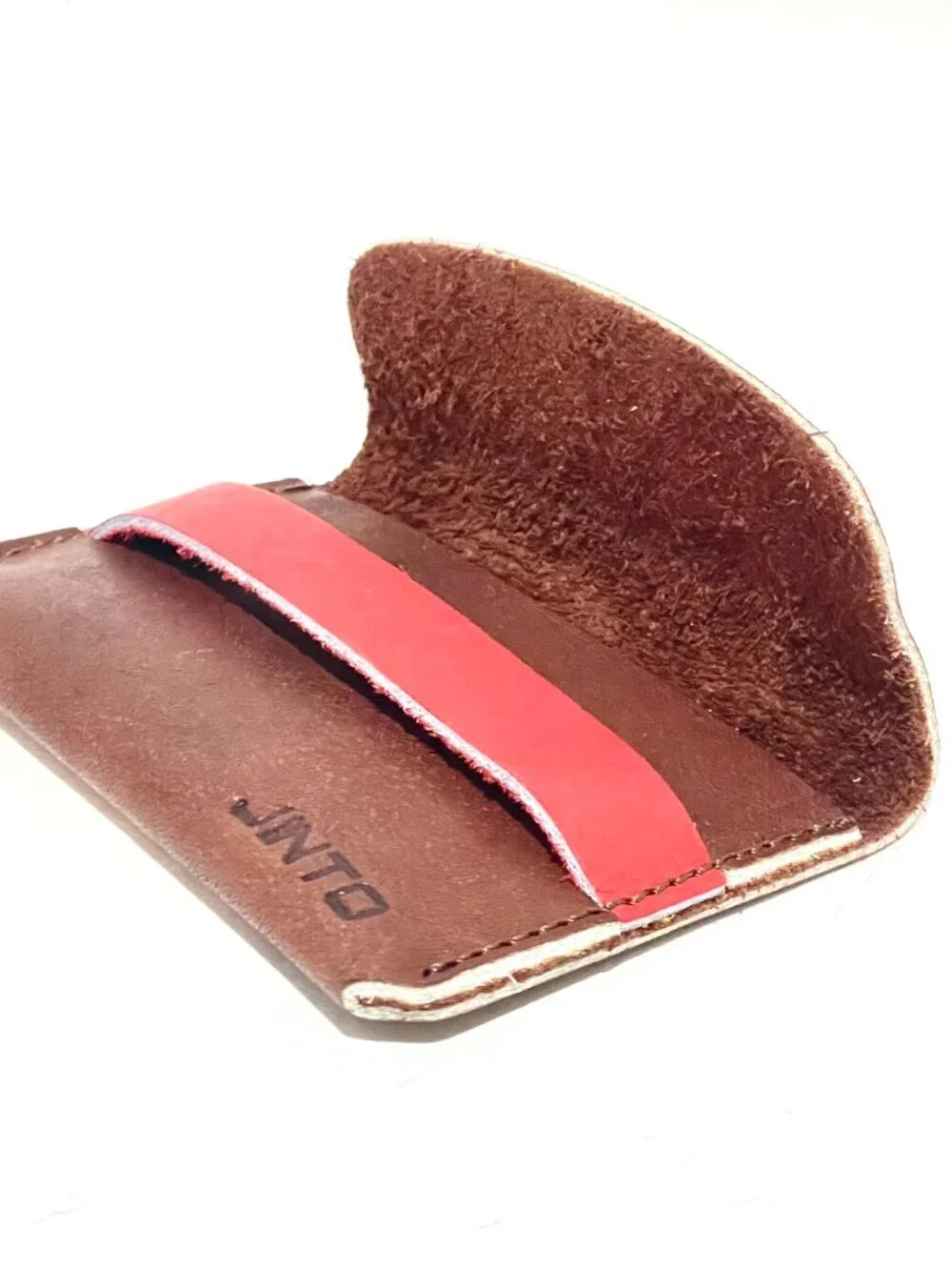 JINTO Jinriki Japan Leather Card Holder Purse Coin Wallet Handmade